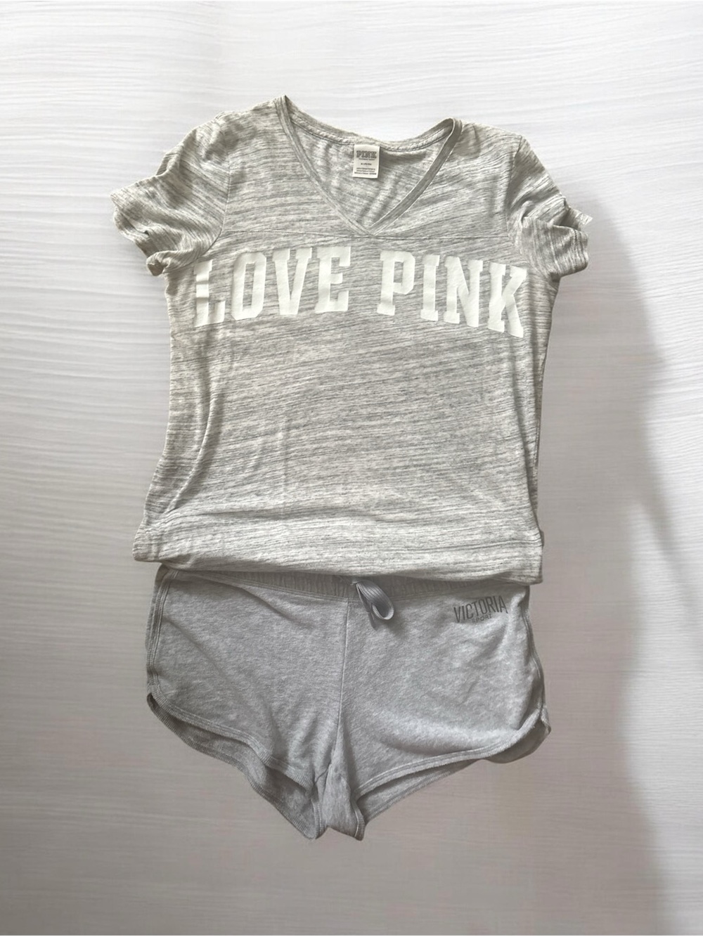 Victoria's Secret PINK Light Heather Gray Athletic Shorts